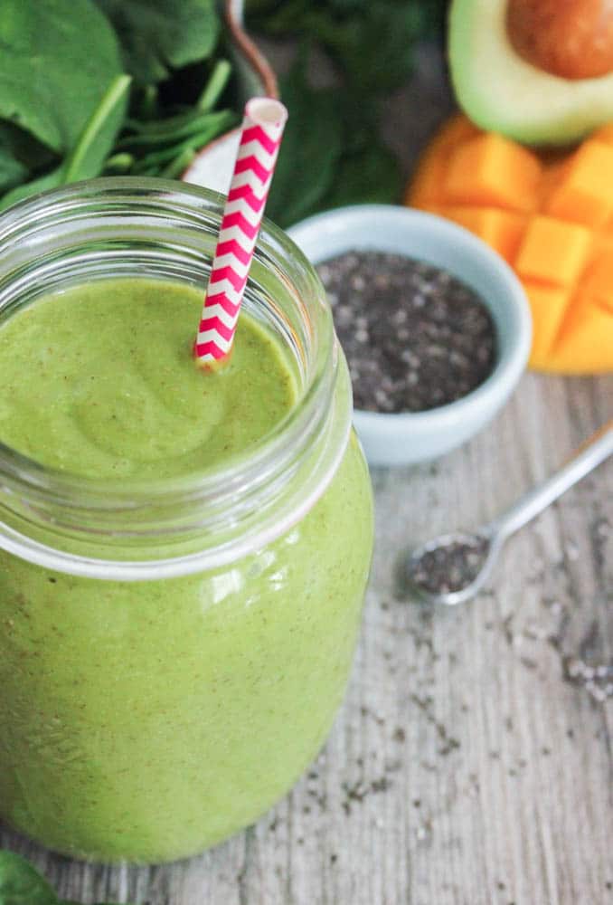 Vegan Tropical Green Smoothie