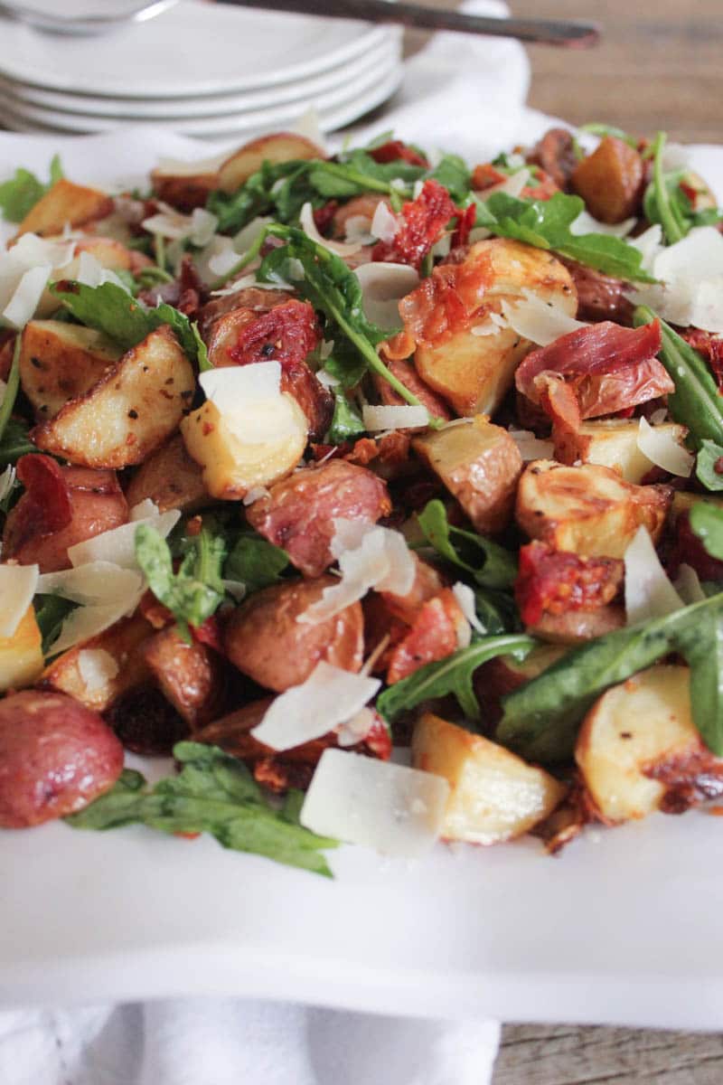 warm-roasted-potato-salad-with-pancetta-sun-dried-tomatoes-and-arugula-3