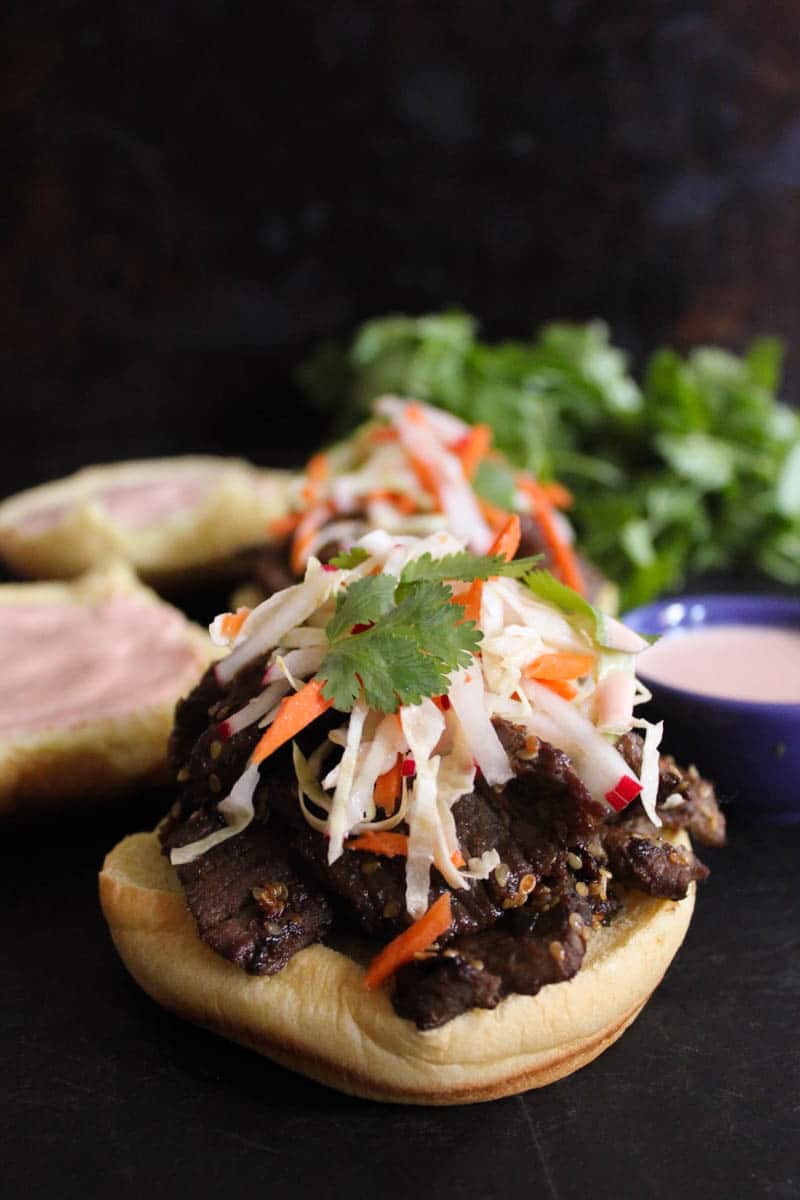 Korean-bulgogi-beef-sandwiches-with-tangy-slaw-creamy-spicy-sauce-fried-eggs-2