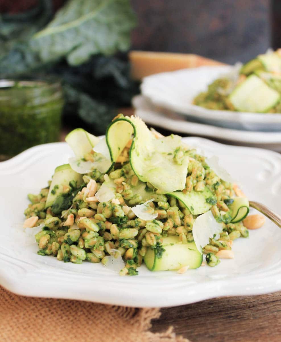 Farro-with-Kale-Pesto-Shaved-Zucchini-Parmesan-Marcona-Almonds-5