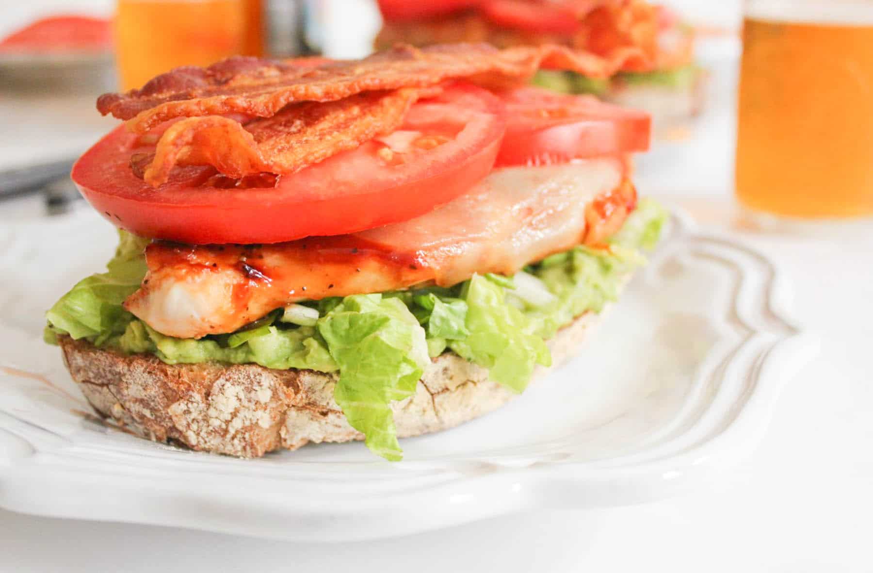 Domesticate-ME-Open-Face-Barbecue-Chicken-Club-with-Guacamole-and-Provolone-9