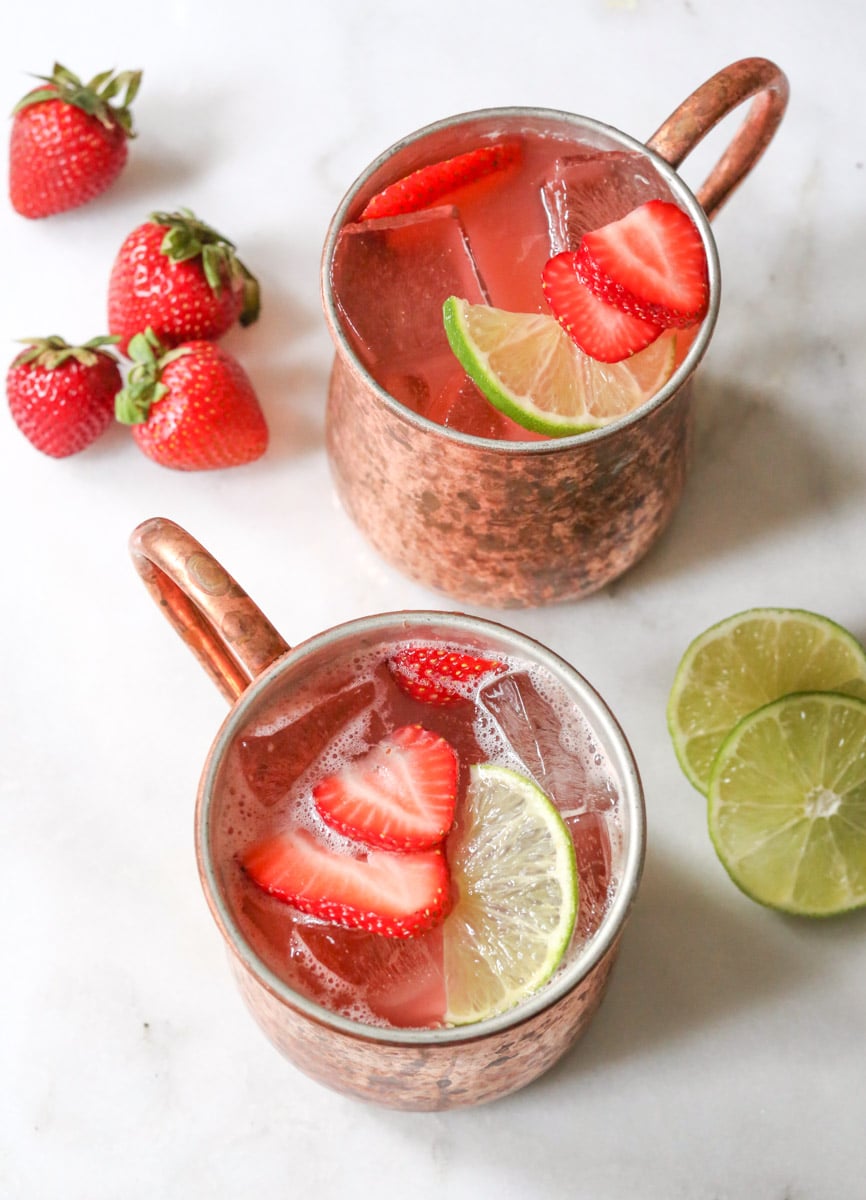 Strawberry-Mexican-Mule-Cocktails