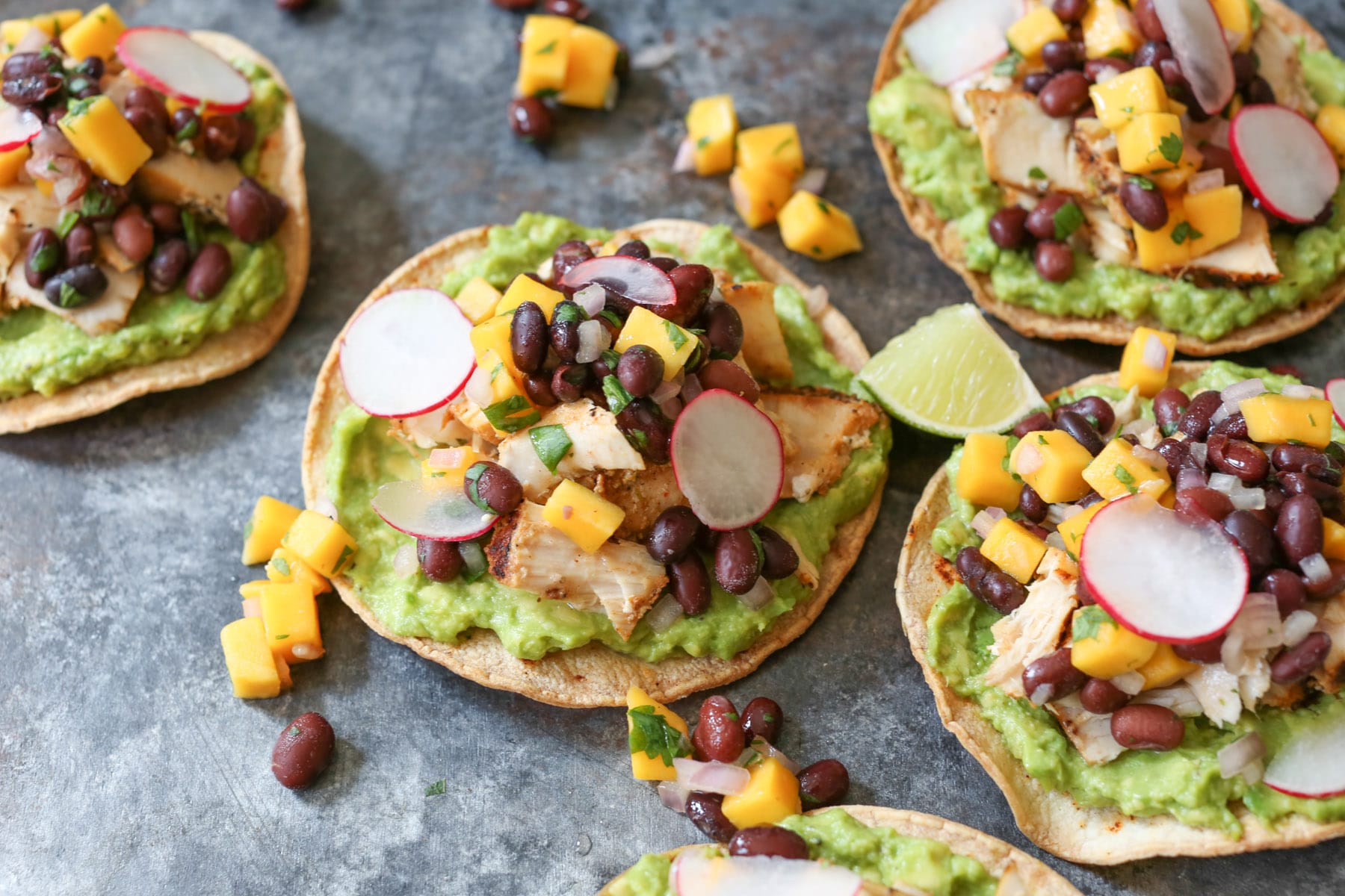 Grilled-Tuna-Tostadas-with-Black-Bean-Mango-Salsa-and-Avocado-7