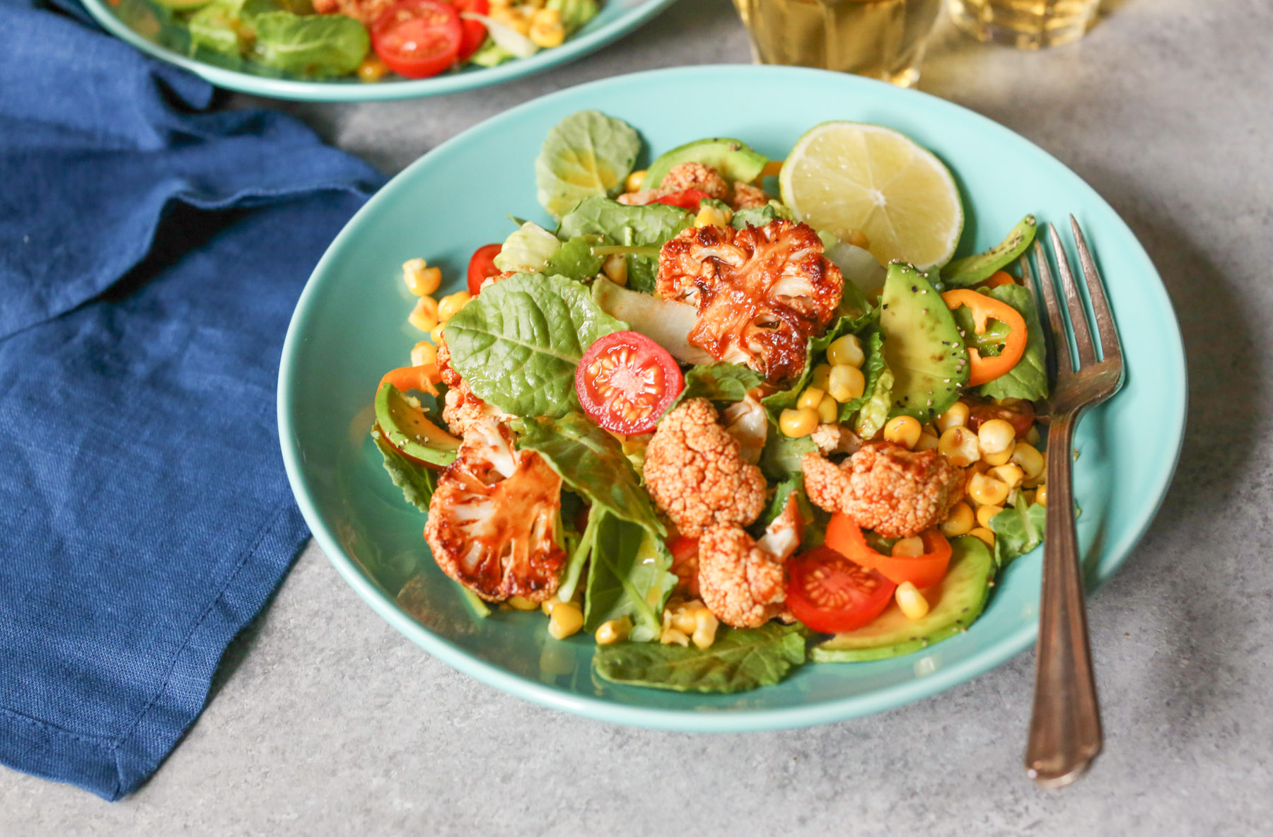 vegan-roasted-bbq-cauliflower-salad-6