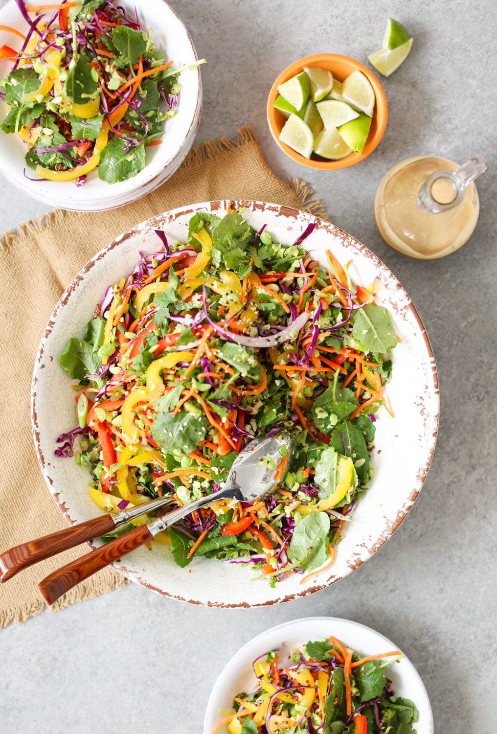 Thai Cashew Chopped Salad with Sesame-Garlic Dressing