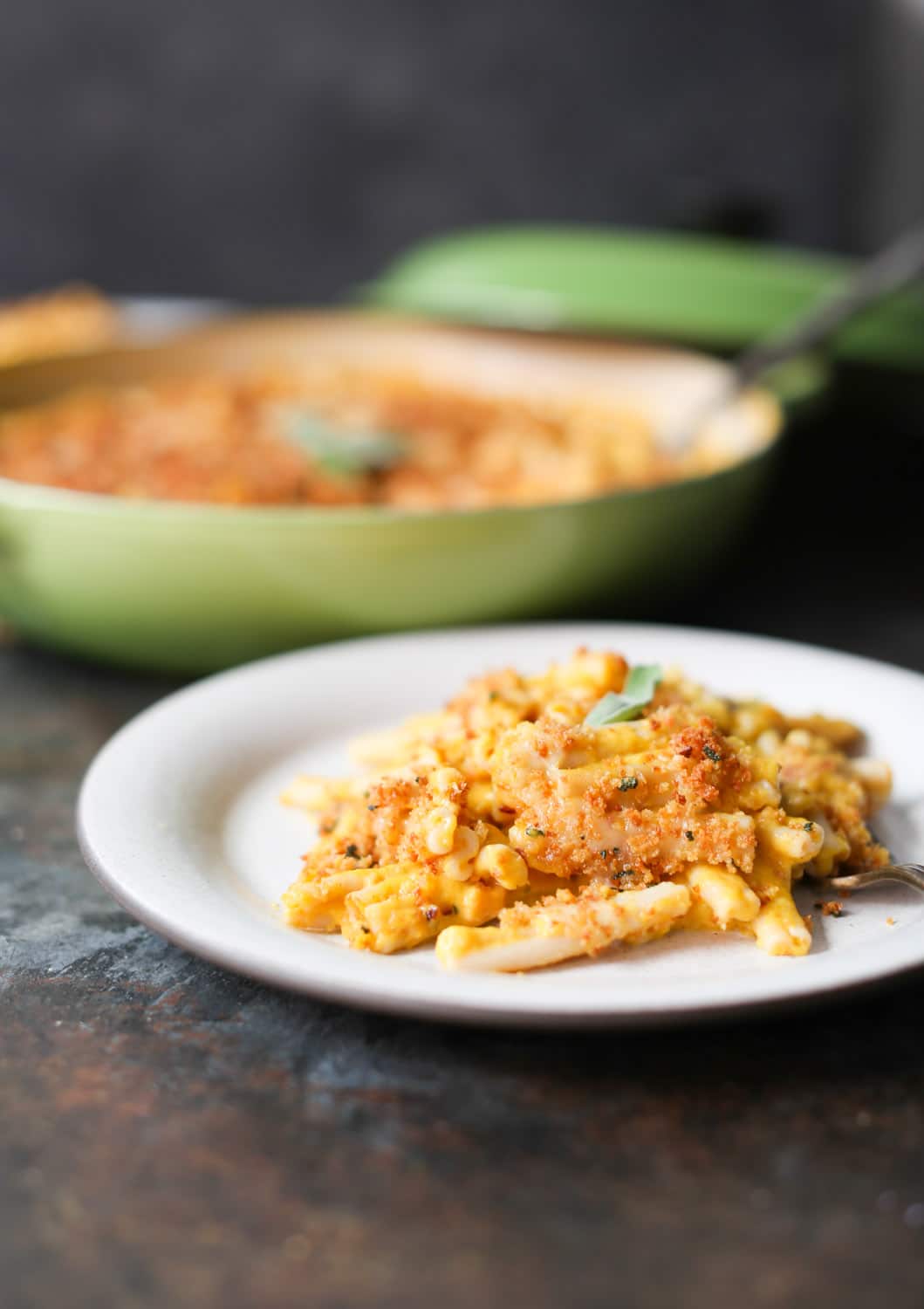 Three Cheese Pumpkin Mac with Pancetta and Sage