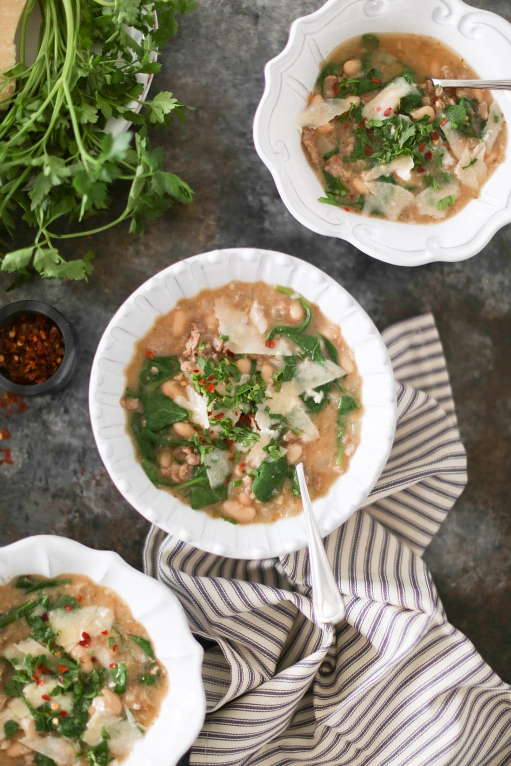 Simple Sausage and White Bean Soup