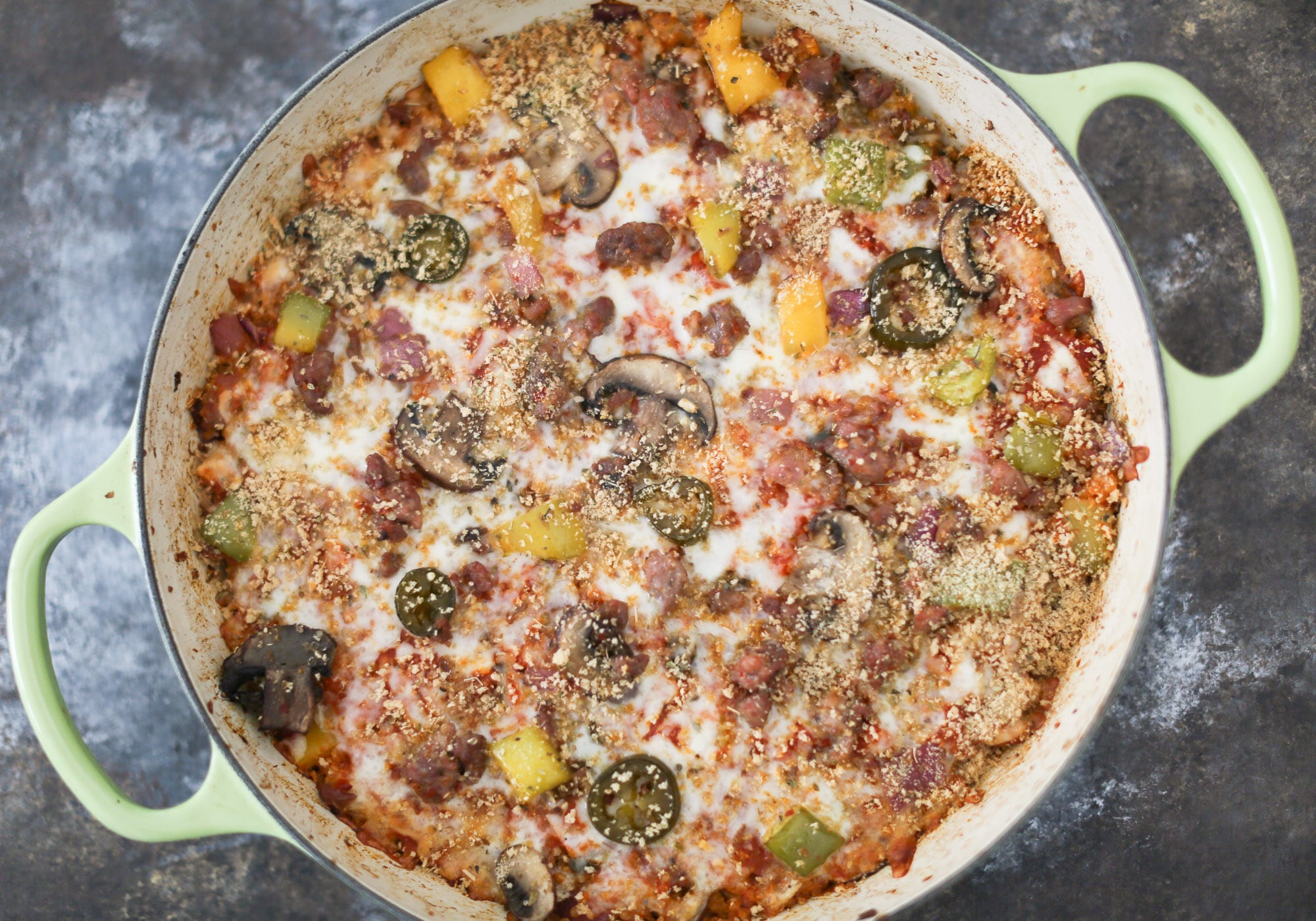 Supreme Pizza Quinoa Bake